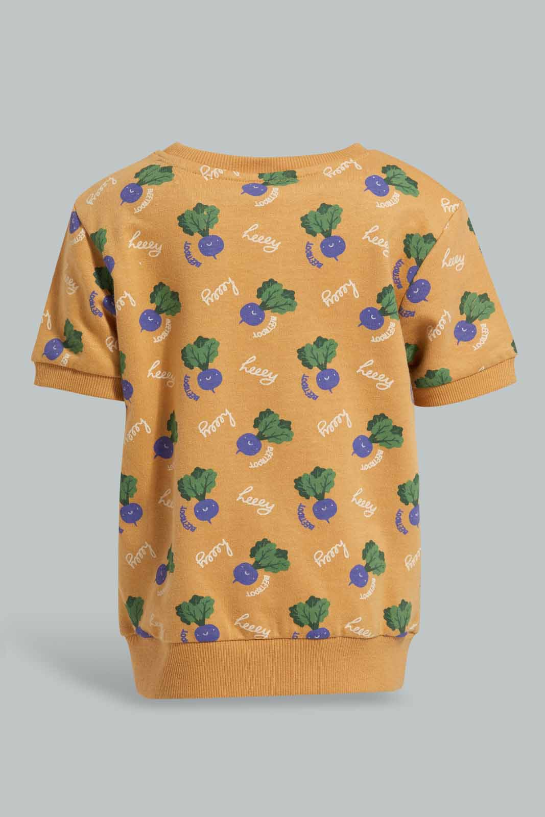Redtag-Green-Brocolli-Short-Sleeve-Sweatshirts-Category:Sweatshirts,-Colour:Green,-Deals:4-For-90,-Deals:New-In,-Filter:Infant-Boys-(3-to-24-Mths),-INB-Sweatshirts,-New-In-INB-APL,-Section:Boys-(0-to-14Yrs),-TBL,-W22A-Infant-Boys-3 to 24 Months
