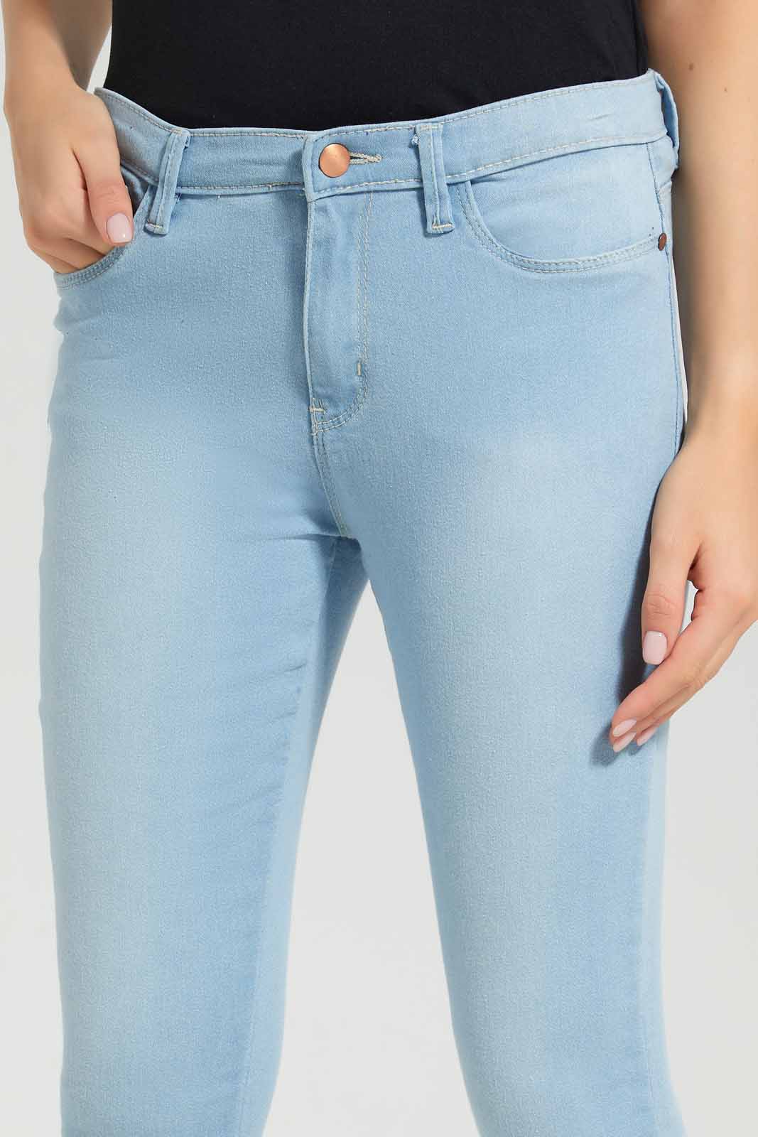Redtag-Light-Wash-Skinny-Mid-Waist-Jeans-Category:Jeans,-Colour:Light-Wash,-Deals:New-In,-Filter:Women's-Clothing,-New-In-Women-APL,-Non-Sale,-Section:Women,-TBL,-W22O,-Women-Jeans-Women's-