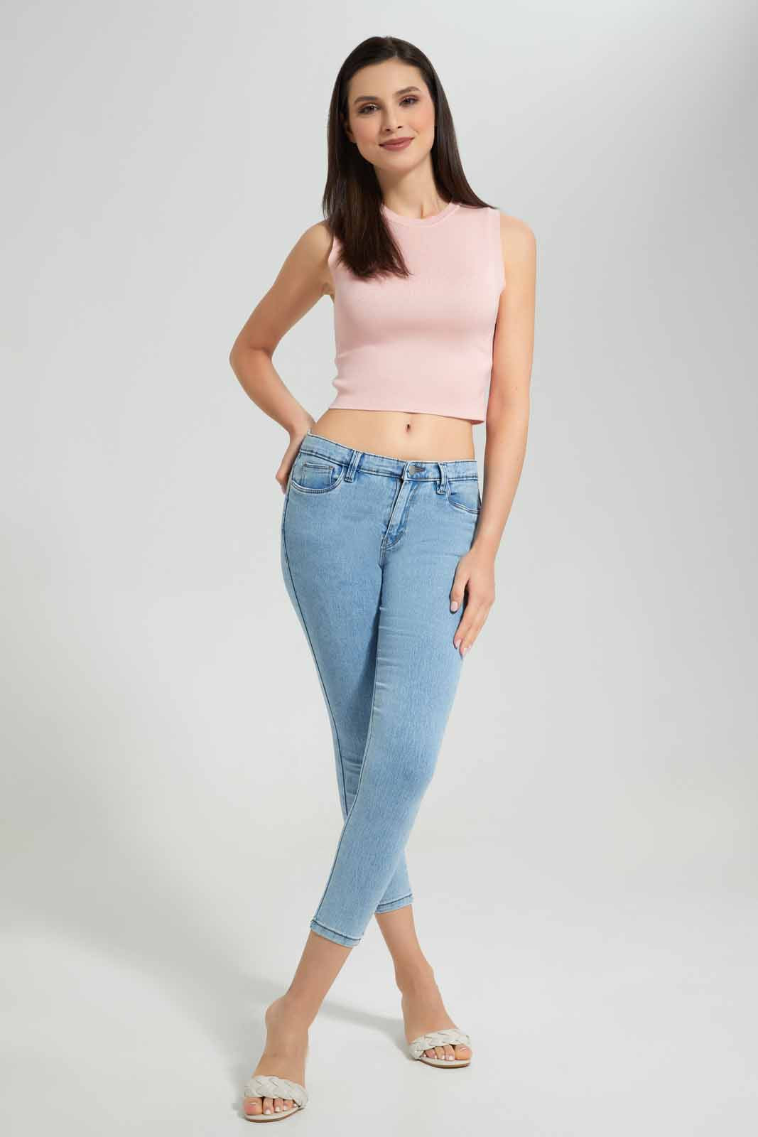 Redtag-Stone-Wash-Skinny-Mid-Waist-Jeans-Category:Jeans,-Colour:Stonewash,-Deals:New-In,-Filter:Women's-Clothing,-New-In-Women-APL,-Non-Sale,-Section:Women,-TBL,-W22O,-Women-Jeans-Women's-
