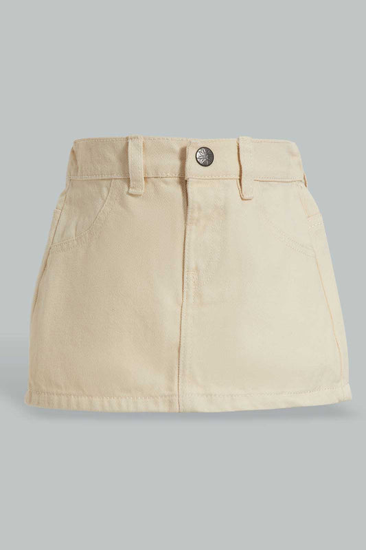 Redtag-Beige-Solid-Twill-Skirt-Category:Skirts,-Colour:Beige,-Deals:New-In,-Filter:Infant-Girls-(3-to-24-Mths),-ING-Skirts,-New-In-ING-APL,-Non-Sale,-Section:Girls-(0-to-14Yrs),-W22O-Infant-Girls-3 to 24 Months