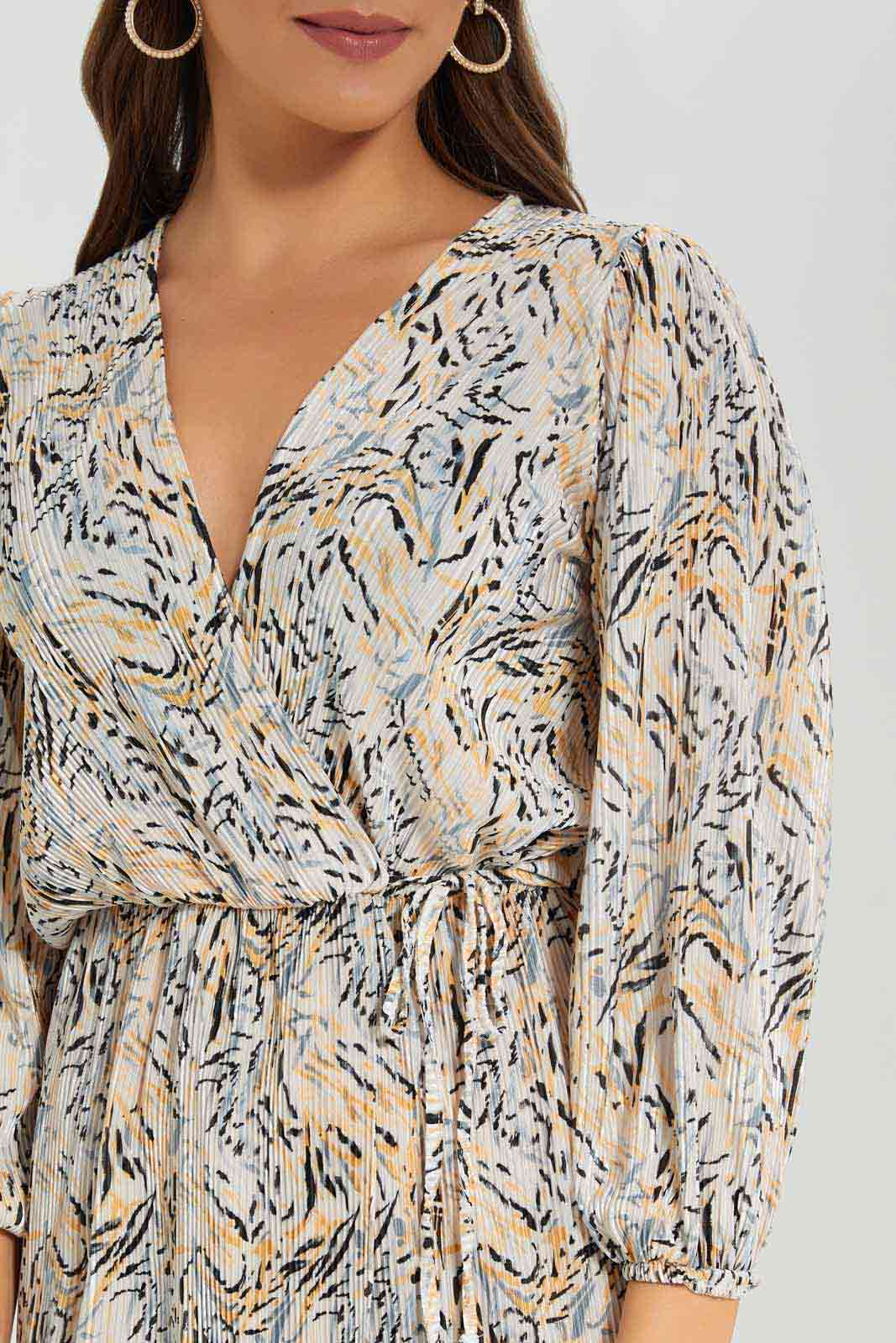 Redtag-Assorted-Plisse-Wrap-Midi-Dress-Category:Dresses,-Colour:Assorted,-Deals:New-In,-Filter:Women's-Clothing,-KSH,-New-In-Women-APL,-Non-Sale,-Section:Women,-W22O,-Women-Dresses-Women's-