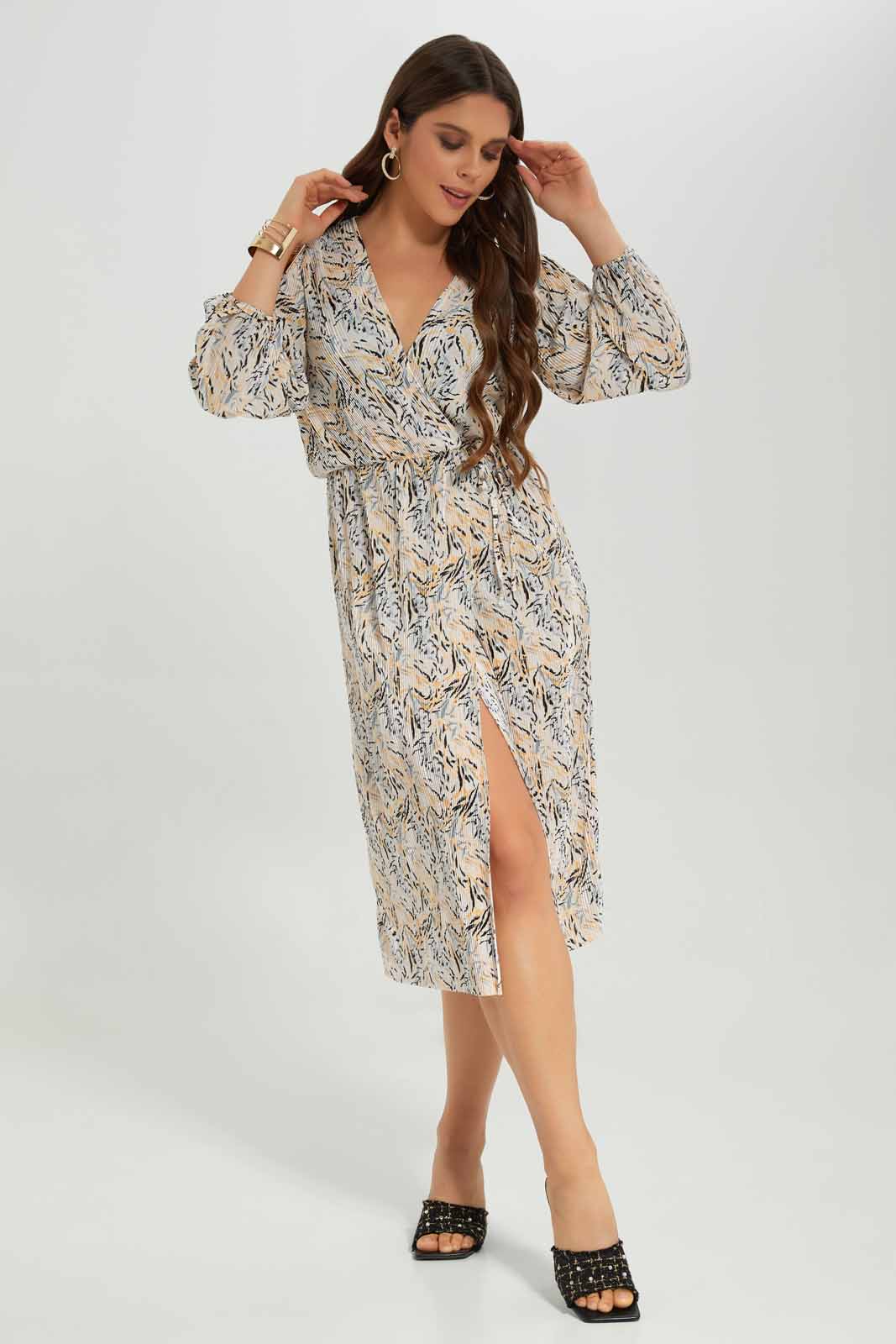 Redtag-Assorted-Plisse-Wrap-Midi-Dress-Category:Dresses,-Colour:Assorted,-Deals:New-In,-Filter:Women's-Clothing,-KSH,-New-In-Women-APL,-Non-Sale,-Section:Women,-W22O,-Women-Dresses-Women's-