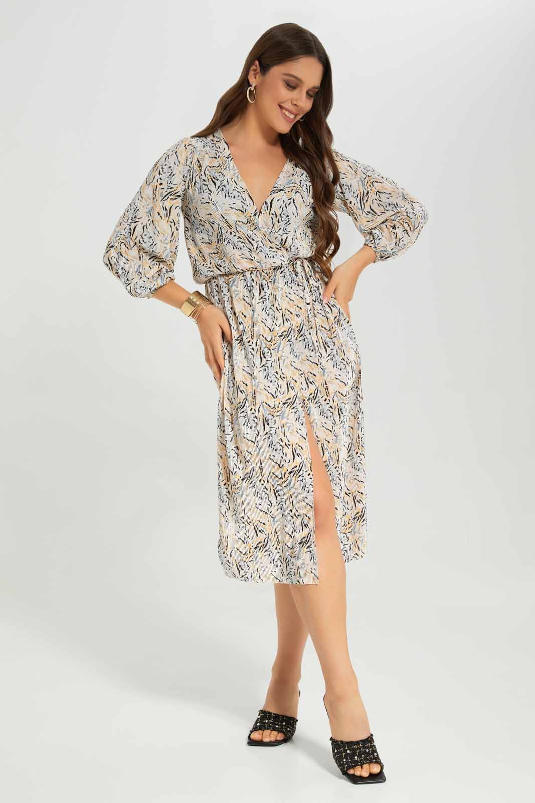 Redtag-Assorted-Plisse-Wrap-Midi-Dress-Category:Dresses,-Colour:Assorted,-Deals:New-In,-Filter:Women's-Clothing,-KSH,-New-In-Women-APL,-Non-Sale,-Section:Women,-W22O,-Women-Dresses-Women's-