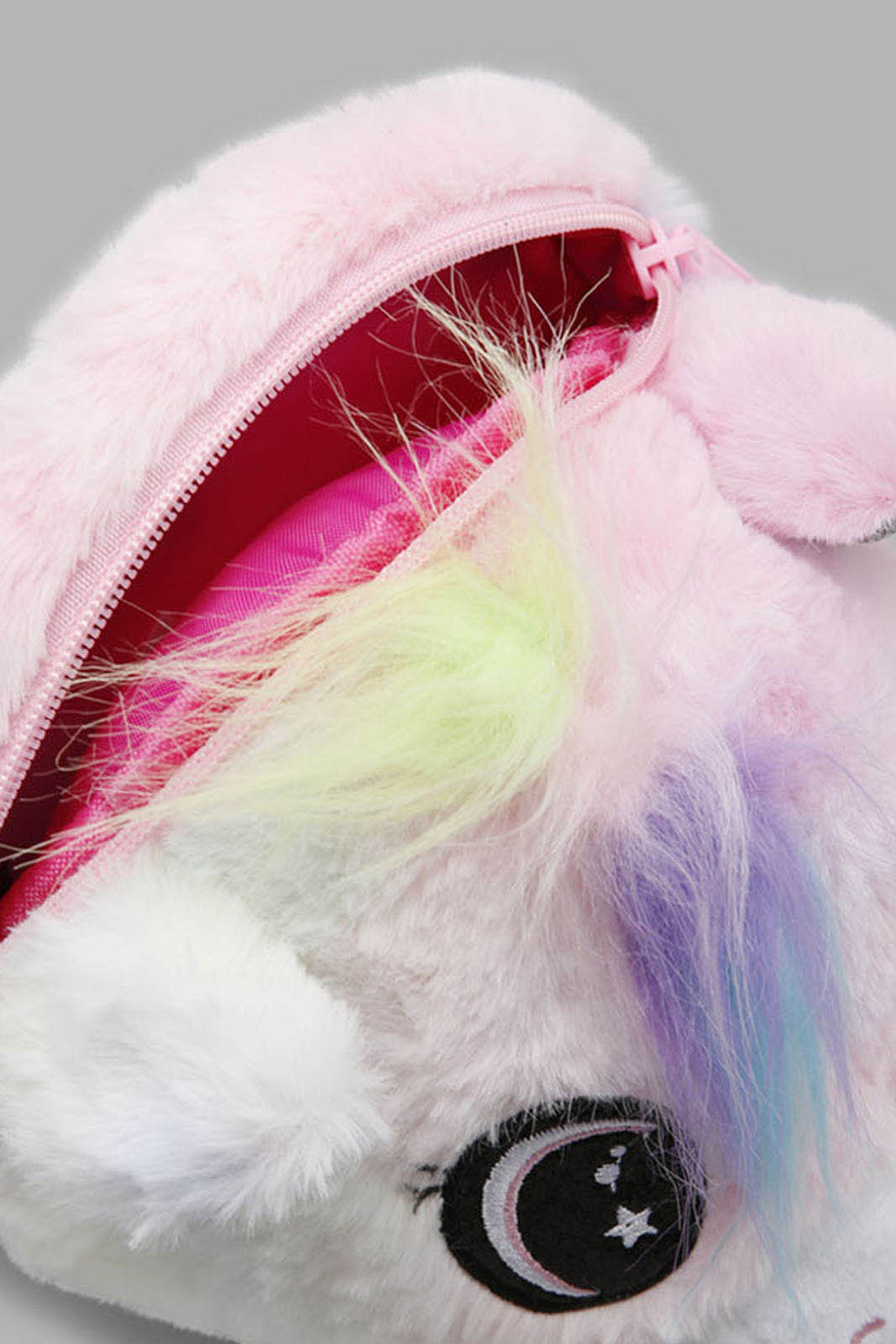 Redtag-Multi-Color-Character-Faux-Fur-Crossbody-Category:Bags,-Colour:Assorted,-Filter:Girls-Accessories,-GIR-Bags,-New-In,-New-In-GIR-ACC,-Non-Sale,-Section:Girls-(0-to-14Yrs),-W22A-Girls-