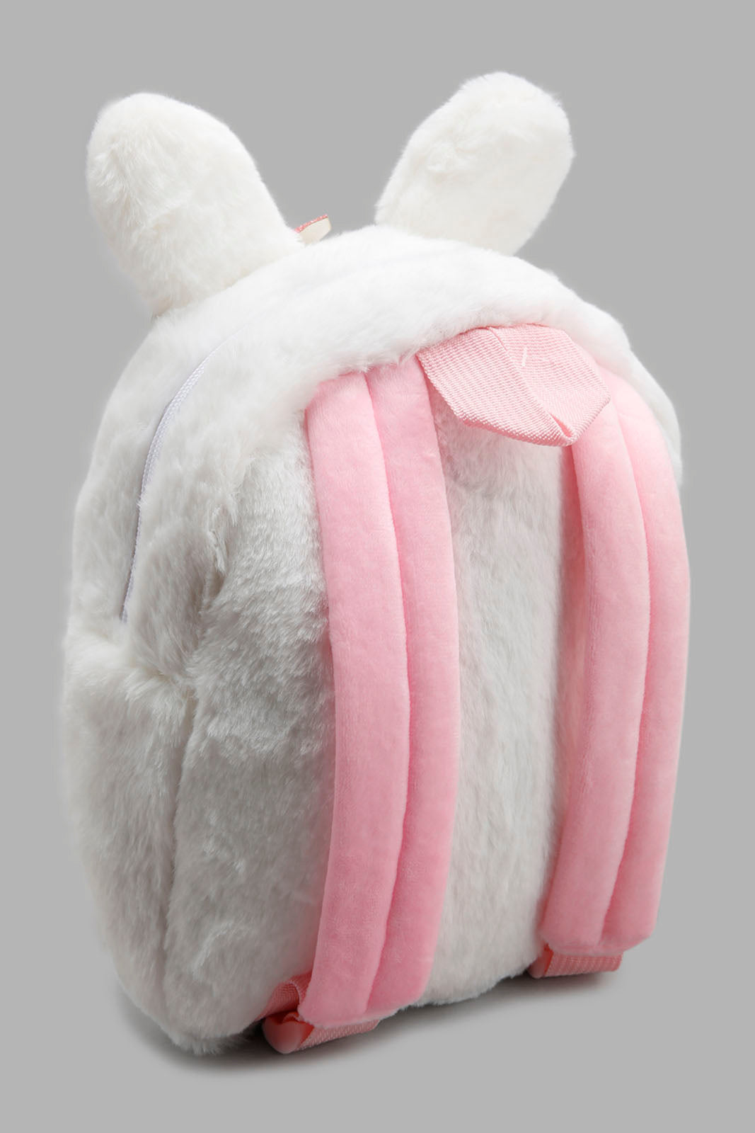 Redtag-White-Character-Faux-Fur-Backpack-Category:Bags,-Colour:White,-Filter:Girls-Accessories,-GIR-Bags,-New-In,-New-In-GIR-ACC,-Non-Sale,-Section:Girls-(0-to-14Yrs),-W22A-Girls-