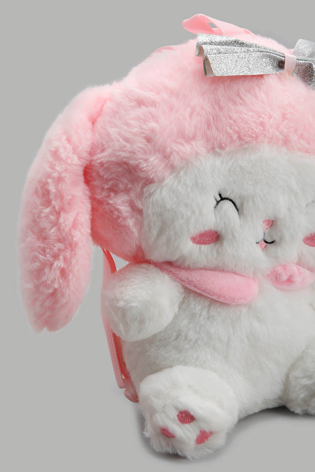 Redtag-Pink-Character-Faux-Fur-Backpack-Category:Bags,-Colour:Pink,-Filter:Girls-Accessories,-GIR-Bags,-New-In,-New-In-GIR-ACC,-Non-Sale,-Section:Girls-(0-to-14Yrs),-W22A-Girls-
