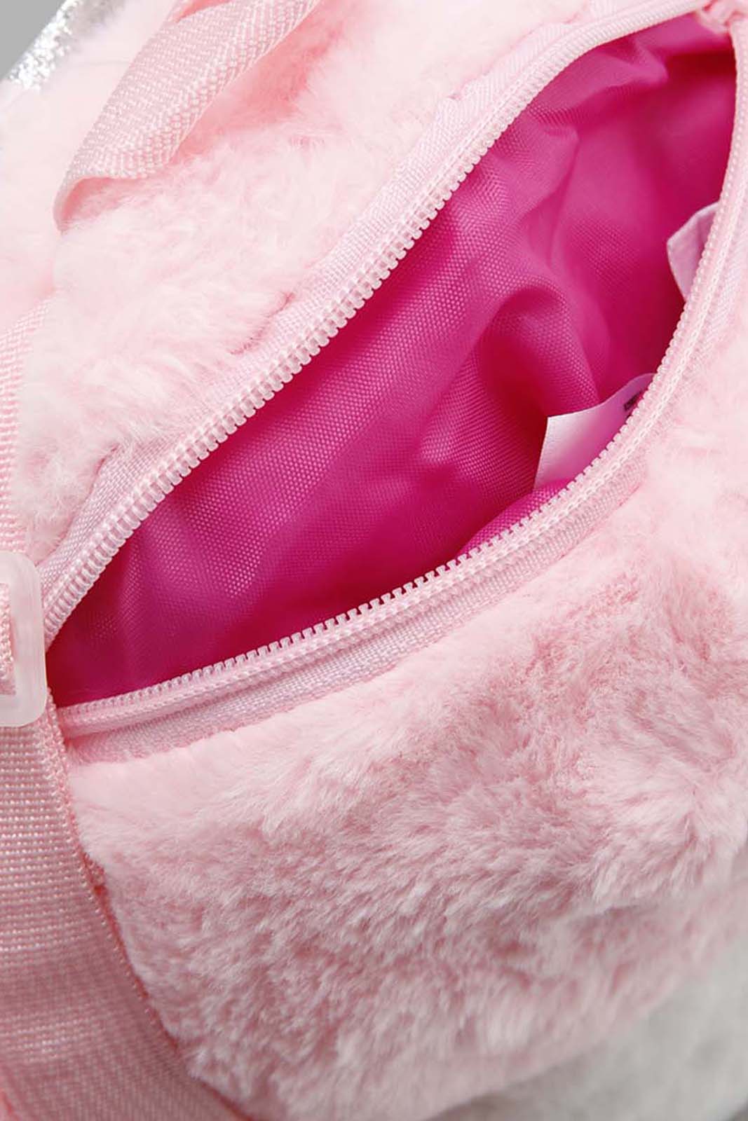 Redtag-Pink-Character-Faux-Fur-Backpack-Category:Bags,-Colour:Pink,-Filter:Girls-Accessories,-GIR-Bags,-New-In,-New-In-GIR-ACC,-Non-Sale,-Section:Girls-(0-to-14Yrs),-W22A-Girls-
