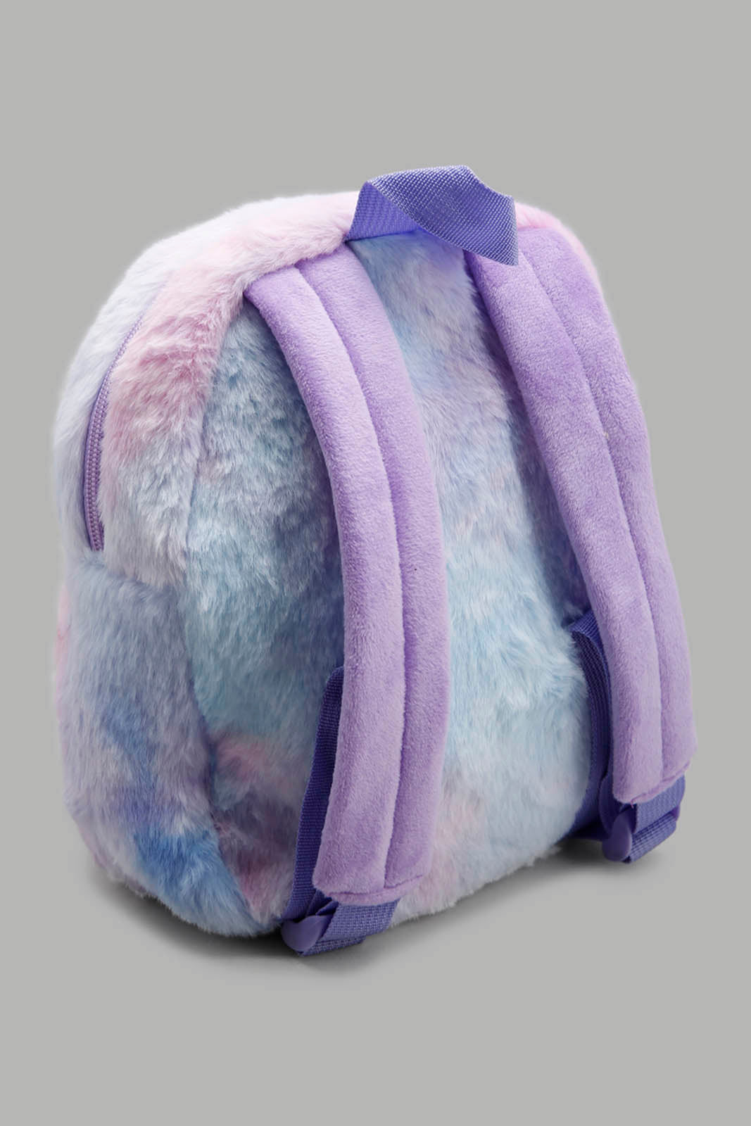 Redtag-Pink-N-Purple-Character-Faux-Fur-Backpack-Category:Bags,-Colour:Assorted,-Filter:Girls-Accessories,-GIR-Bags,-New-In,-New-In-GIR-ACC,-Non-Sale,-Section:Girls-(0-to-14Yrs),-W22A-Girls-