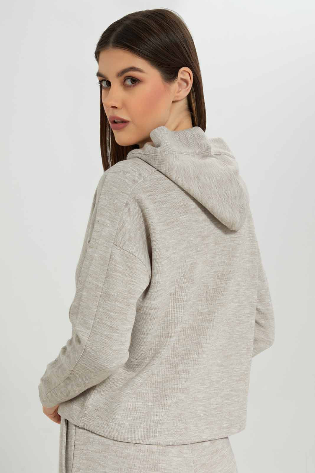 Redtag-Beige-Space-Dye-Hooded-Lounge-Sweatshirt-Category:Sweatshirts,-Colour:Beige,-Deals:New-In,-Dept:Ladieswear,-Filter:Women's-Clothing,-New-In-Women-APL,-Non-Sale,-Section:Women,-W22B,-Women-Loungewear-Sweatshirts,-Women-Sweatshirts-Women's-