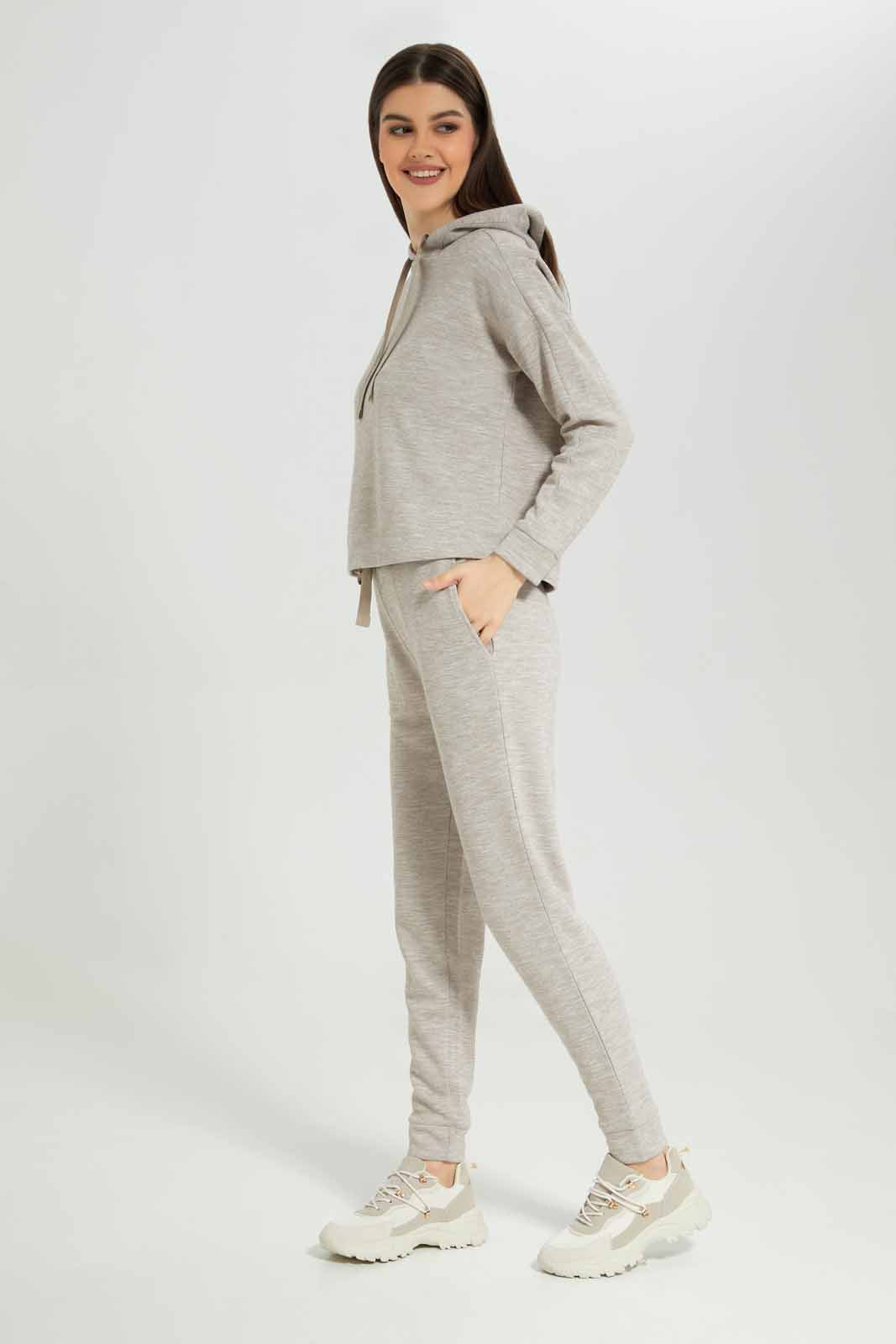 Redtag-Beige-Space-Dye-Hooded-Lounge-Sweatshirt-Category:Sweatshirts,-Colour:Beige,-Deals:New-In,-Dept:Ladieswear,-Filter:Women's-Clothing,-New-In-Women-APL,-Non-Sale,-Section:Women,-W22B,-Women-Loungewear-Sweatshirts,-Women-Sweatshirts-Women's-