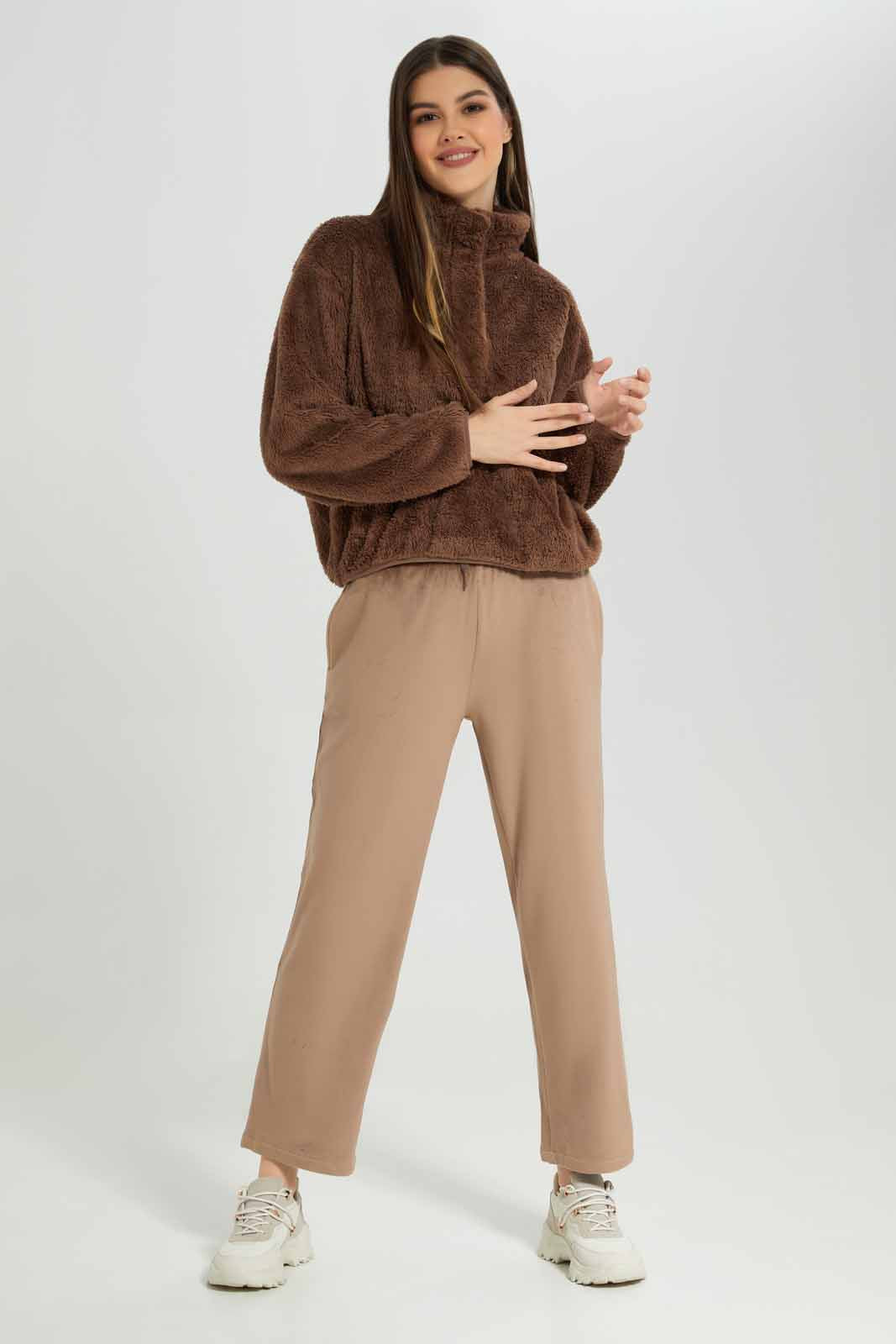 Redtag-Assorted-Fur-Zip-Thru-Lounge-Sweatshirt-Category:Sweatshirts,-Colour:Assorted,-Deals:New-In,-Filter:Women's-Clothing,-New-In-Women-APL,-Non-Sale,-Section:Women,-W22B,-Women-Loungewear-Sweatshirts,-Women-Sweatshirts-Women's-