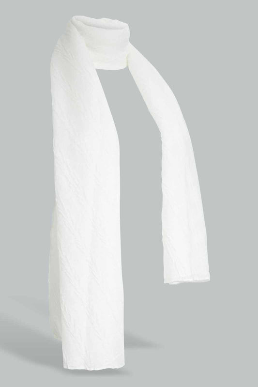 Redtag-White-Scarf-Category:Scarves,-Colour:White,-Filter:Women's-Accessories,-New-In,-New-In-Women-ACC,-Non-Sale,-Section:Women,-W22A,-Women-Scarves-Women-