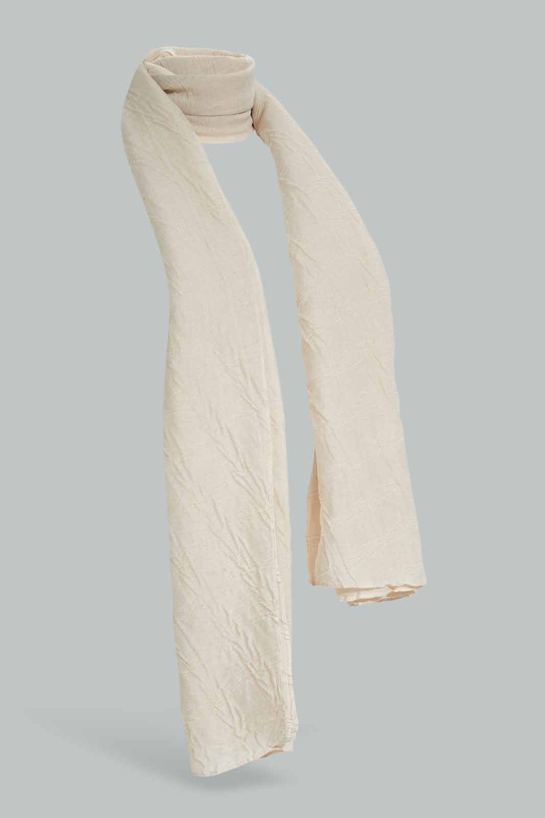 Redtag-Beige-Scarf-Category:Scarves,-Colour:Beige,-Filter:Women's-Accessories,-New-In,-New-In-Women-ACC,-Non-Sale,-Section:Women,-W22A,-Women-Scarves-Women-