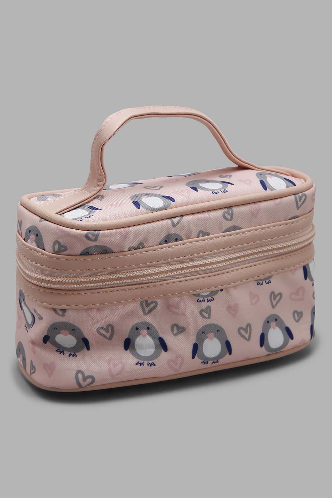 Redtag-Grey-And-White-Polka-Printed-Cosmetic-Pouches-Category:Cosmetics,-Colour:Assorted,-Filter:Women's-Accessories,-New-In,-New-In-Women-ACC,-Non-Sale,-Section:Women,-W22A,-Women-Cosmetics-Women-