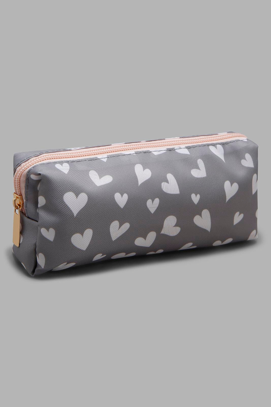 Redtag-Grey-And-White-Polka-Printed-Cosmetic-Pouches-Category:Cosmetics,-Colour:Assorted,-Filter:Women's-Accessories,-New-In,-New-In-Women-ACC,-Non-Sale,-Section:Women,-W22A,-Women-Cosmetics-Women-