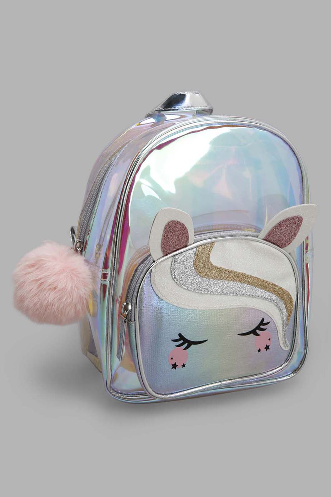 Redtag-Assorted-Multicolour-Character-Embellished-Backpack-Category:Bags,-CHR,-Colour:Assorted,-Filter:Girls-Accessories,-GIR-Bags,-New-In,-New-In-GIR-ACC,-Non-Sale,-Section:Girls-(0-to-14Yrs),-W22A-Girls-