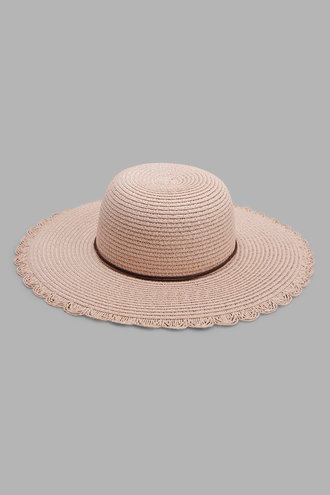Redtag-Peach-Red-Colour-Floral-Embellished-Colour-Hats-Category:Caps-&-Hats,-Colour:Red,-Filter:Girls-Accessories,-GIR-Caps-&-Hats,-New-In,-New-In-GIR-ACC,-Non-Sale,-Section:Girls-(0-to-14Yrs),-W22A-Girls-