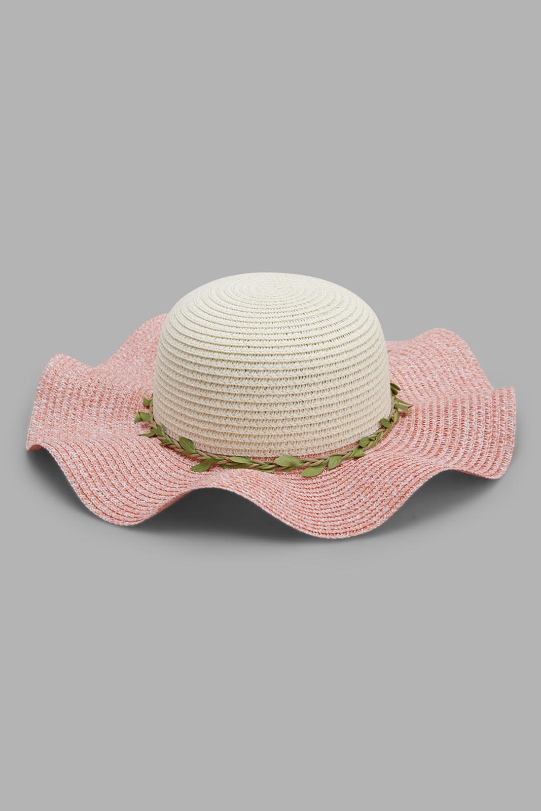 Redtag-Pink-And-White-Floral-Embellished-Hat-Category:Caps-&-Hats,-Colour:Assorted,-Filter:Girls-Accessories,-GIR-Caps-&-Hats,-New-In,-New-In-GIR-ACC,-Non-Sale,-Section:Girls-(0-to-14Yrs),-W22A-Girls-