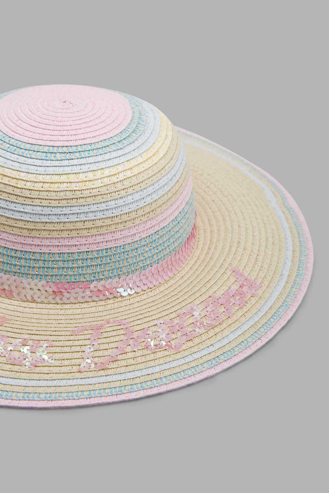Redtag-Assorted-Embellished-Hat-Category:Caps-&-Hats,-Colour:Assorted,-Filter:Girls-Accessories,-GIR-Caps-&-Hats,-New-In,-New-In-GIR-ACC,-Non-Sale,-Section:Girls-(0-to-14Yrs),-W22A-Girls-