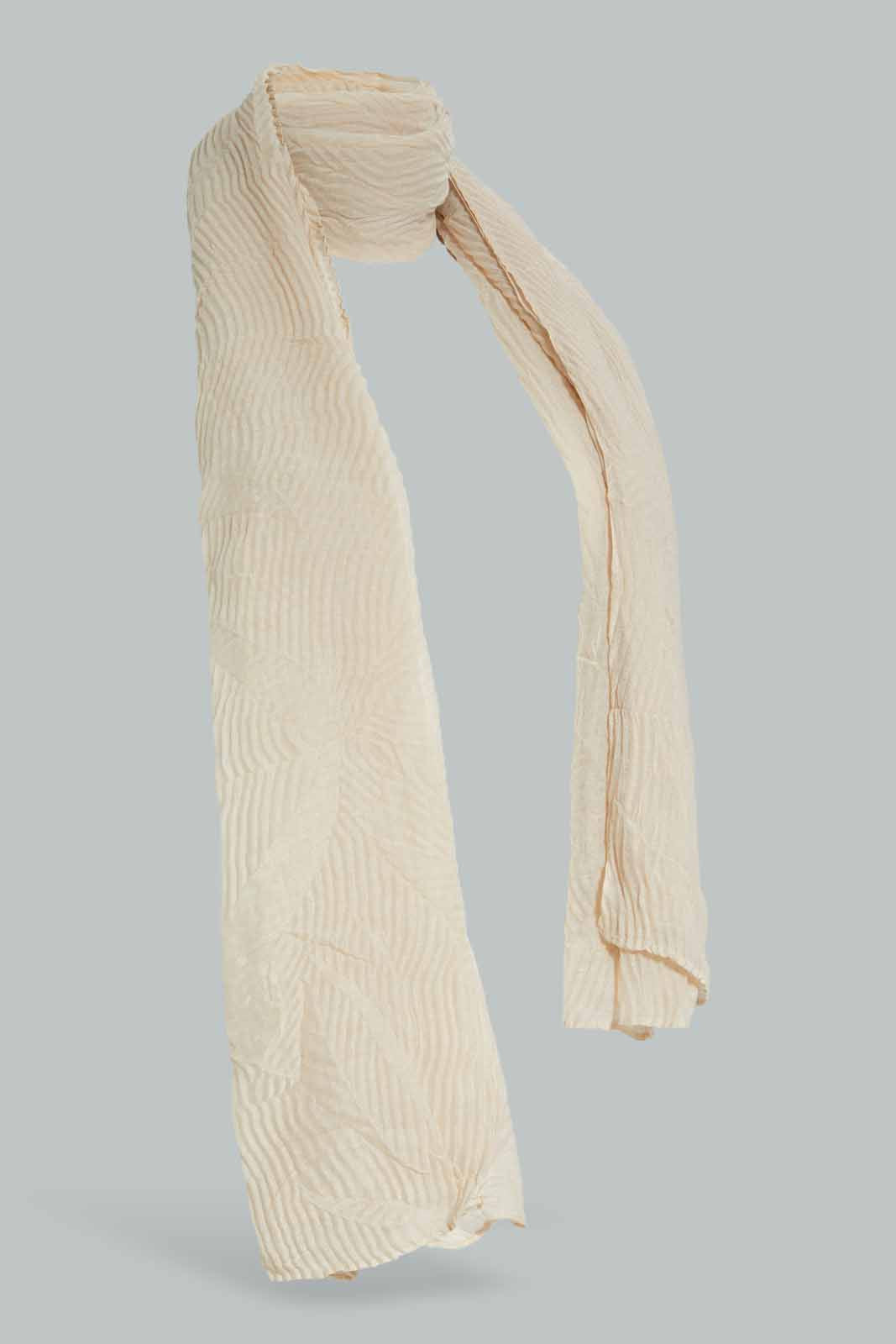 Redtag-Beige-Scarf-Category:Scarves,-Colour:Beige,-Filter:Girls-Accessories,-GIR-Scarves,-New-In,-New-In-GIR-ACC,-Non-Sale,-Section:Girls-(0-to-14Yrs),-W22A-Girls-