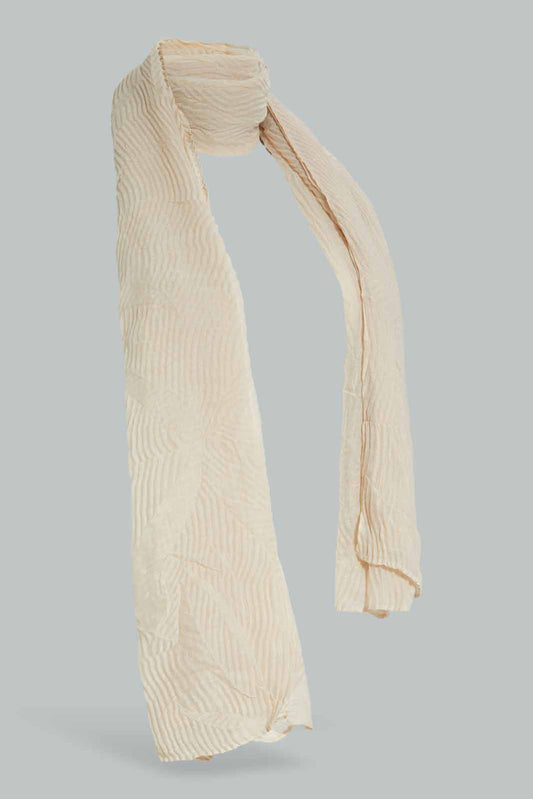 Redtag-Beige-Scarf-Category:Scarves,-Colour:Beige,-Filter:Girls-Accessories,-GIR-Scarves,-New-In,-New-In-GIR-ACC,-Non-Sale,-Section:Girls-(0-to-14Yrs),-W22A-Girls-