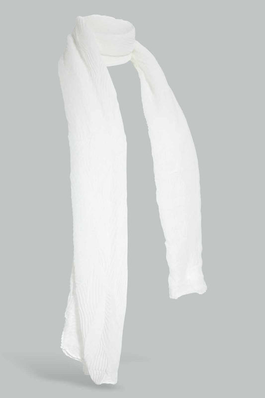 Redtag-White-Scarf-Category:Scarves,-Colour:White,-Filter:Girls-Accessories,-GIR-Scarves,-New-In,-New-In-GIR-ACC,-Non-Sale,-Section:Girls-(0-to-14Yrs),-W22A-Girls-