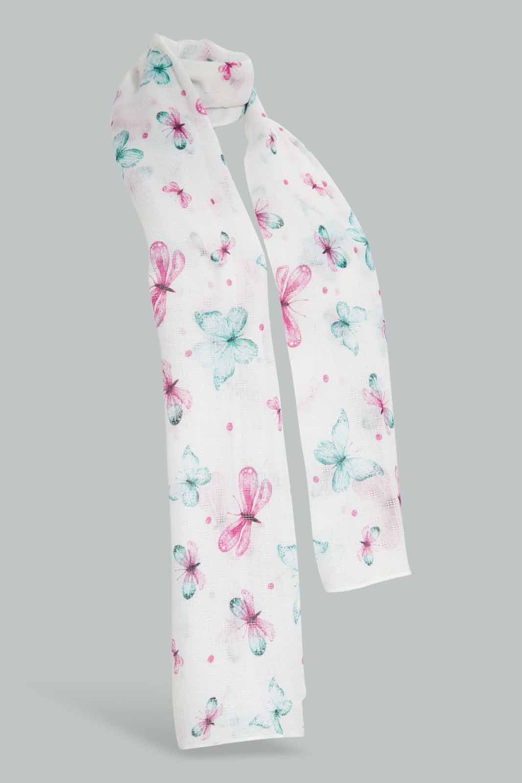 Redtag-Multicolour-Printed-Scarf-Category:Scarves,-Colour:Assorted,-Filter:Girls-Accessories,-GIR-Scarves,-New-In,-New-In-GIR-ACC,-Non-Sale,-Section:Girls-(0-to-14Yrs),-W22A-Girls-