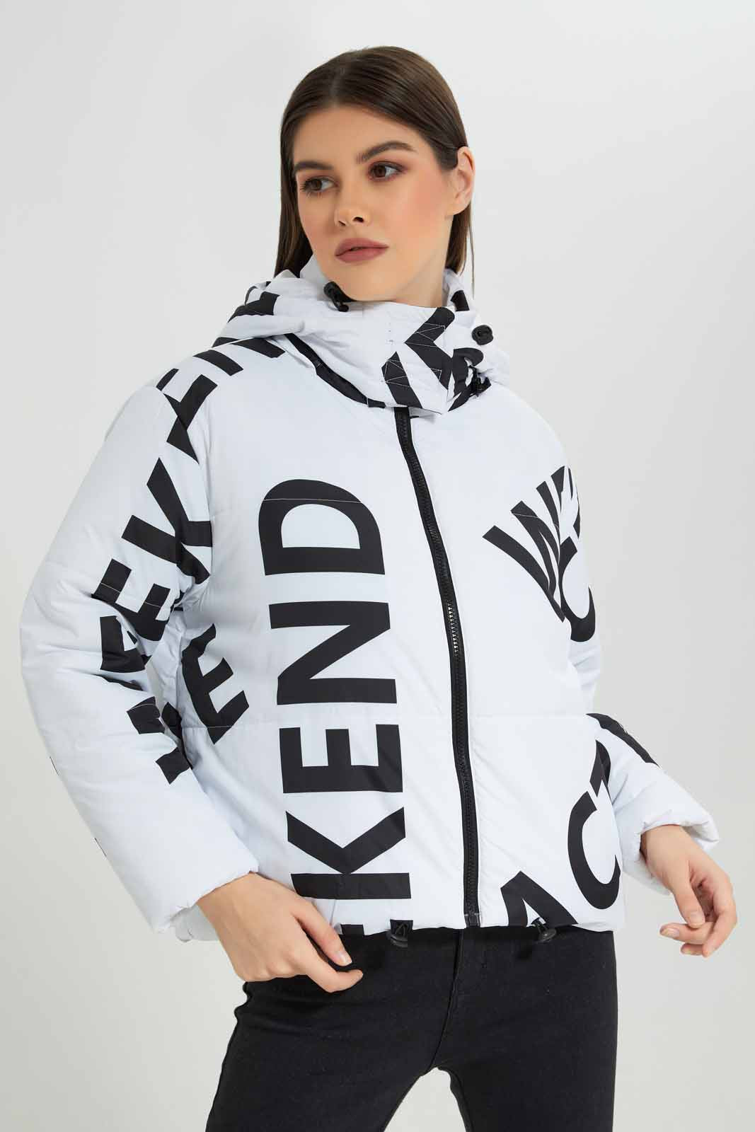 Redtag-White-Allover-Printed-Puffer-Jacket-With-Hoodie-Category:Jackets,-Colour:Assorted,-Deals:New-In,-EHW,-Filter:Women's-Clothing,-New-In-Women-APL,-Non-Sale,-Section:Women,-W22B,-Women-Jackets-Women's-