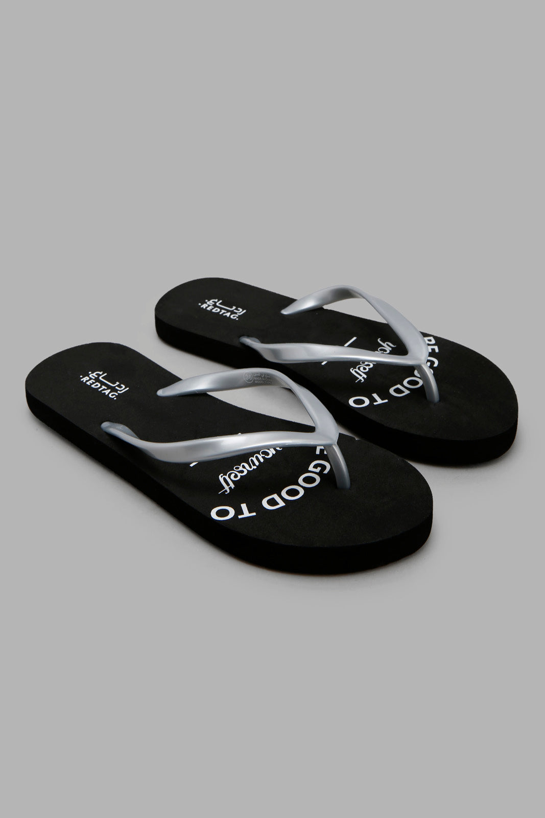 Redtag-Silver-Radiate-Positivity-Flip-Flop-Category:Flip-Flops,-Colour:Silver,-Deals:New-In,-Filter:Women's-Footwear,-New-In-Women-FOO,-Non-Sale,-Section:Women,-W22A,-Women-Flip-Flops-Women's-