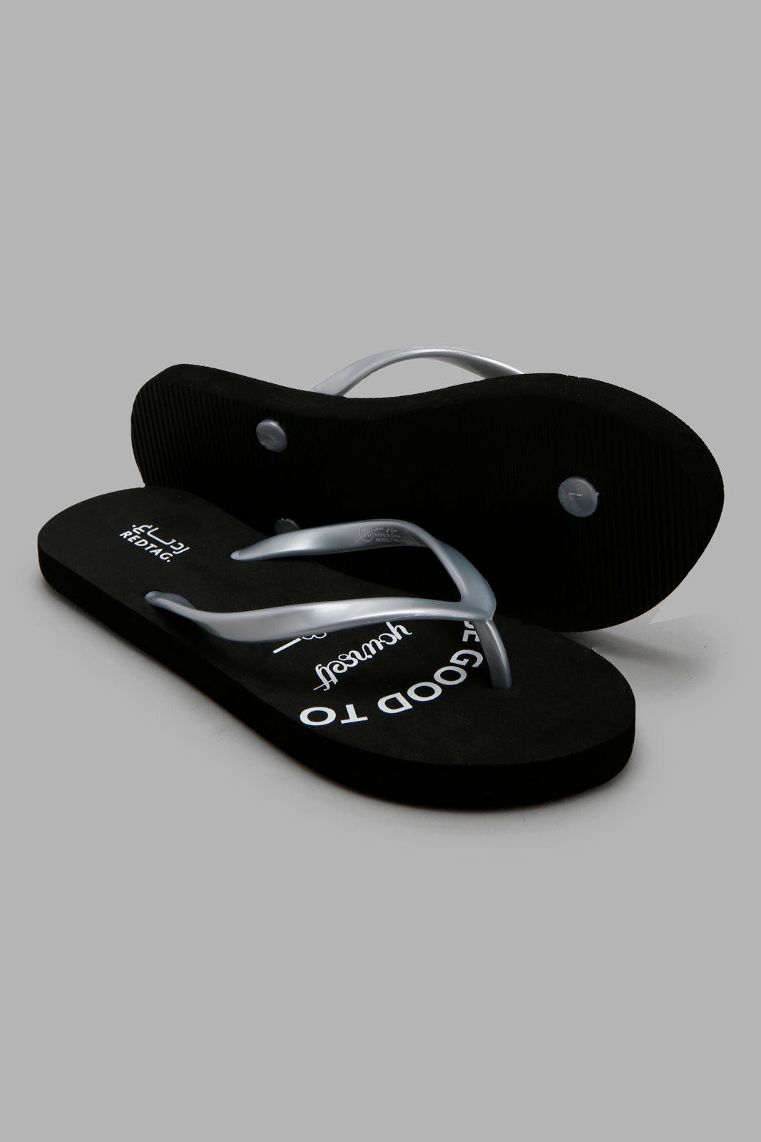 Redtag-Silver-Radiate-Positivity-Flip-Flop-Category:Flip-Flops,-Colour:Silver,-Deals:New-In,-Filter:Women's-Footwear,-New-In-Women-FOO,-Non-Sale,-Section:Women,-W22A,-Women-Flip-Flops-Women's-