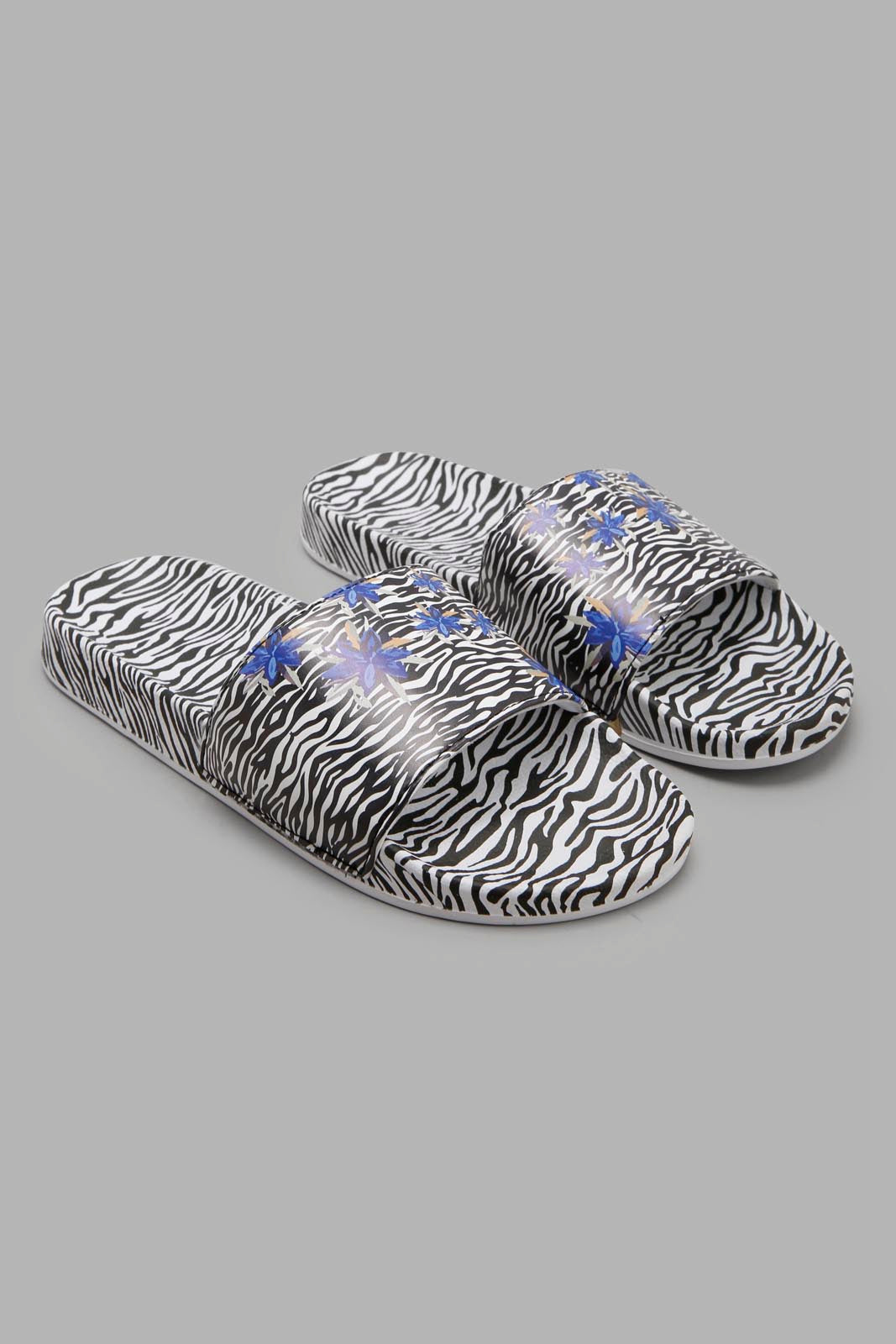 Redtag-Assorted-Slide-With-Floral-Print-Category:Flip-Flops,-Colour:Assorted,-Deals:New-In,-Filter:Women's-Footwear,-New-In-Women-FOO,-Non-Sale,-Section:Women,-W22A,-Women-Flip-Flops-Women's-