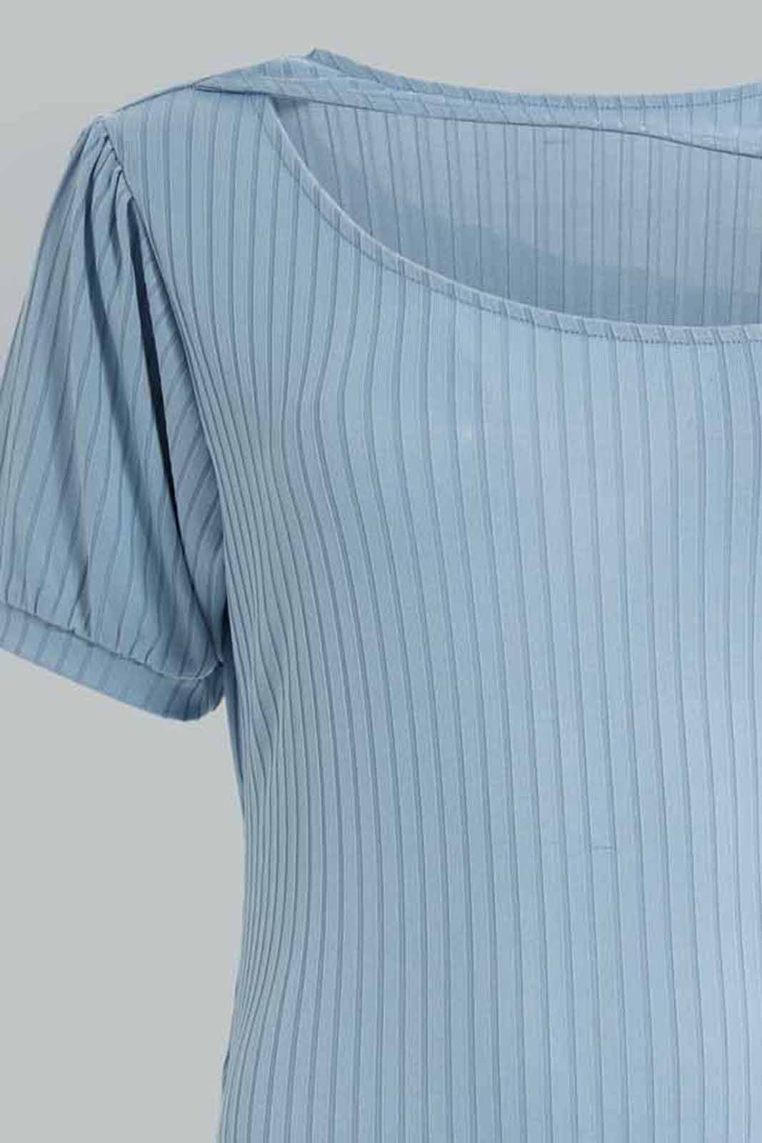 Redtag-Blue-Cut-Out-Neck-Detail-Bodysuit-Category:Tops,-Colour:Blue,-Deals:New-In,-FF,-Filter:Women's-Clothing,-New-In-Women-APL,-Non-Sale,-Section:Women,-W22O,-Women-Tops-Women's-
