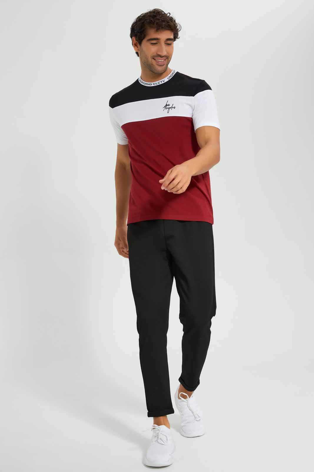 Redtag-Red-Cut-And-Sew-T-Shirts-Category:T-Shirts,-Colour:Red,-Deals:New-In,-Filter:Men's-Clothing,-Men-T-Shirts,-New-In-Men-APL,-Non-Sale,-Section:Men,-W22O-Men's-