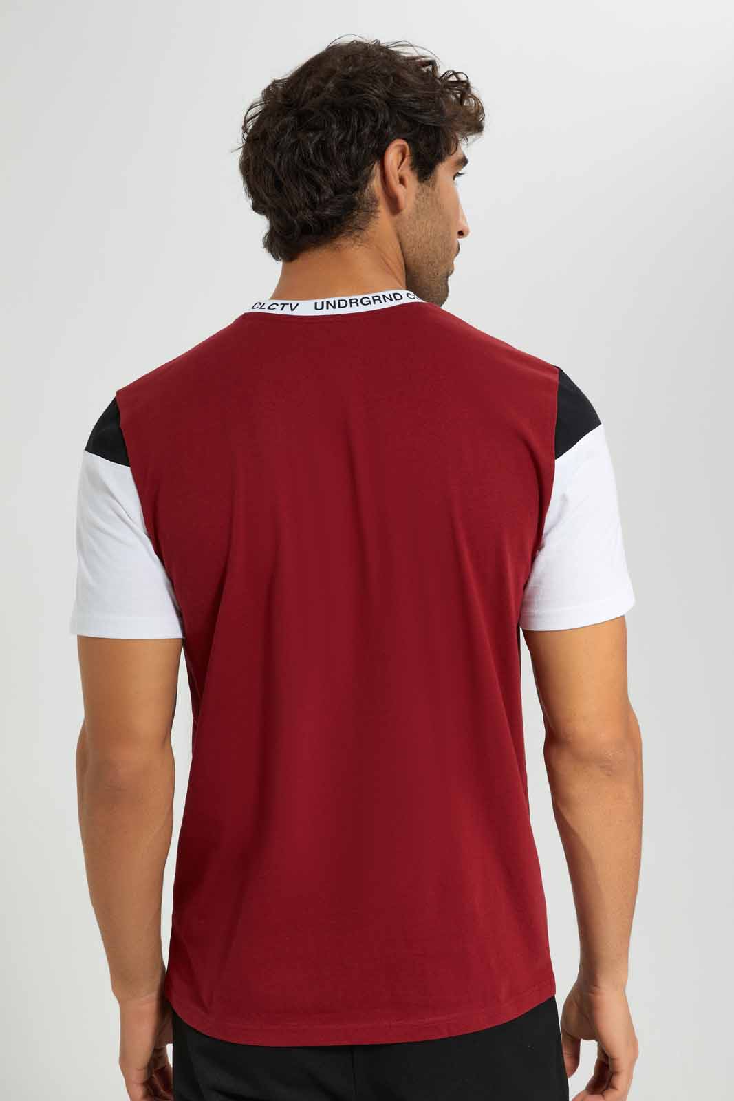 Redtag-Red-Cut-And-Sew-T-Shirts-Category:T-Shirts,-Colour:Red,-Deals:New-In,-Filter:Men's-Clothing,-Men-T-Shirts,-New-In-Men-APL,-Non-Sale,-Section:Men,-W22O-Men's-