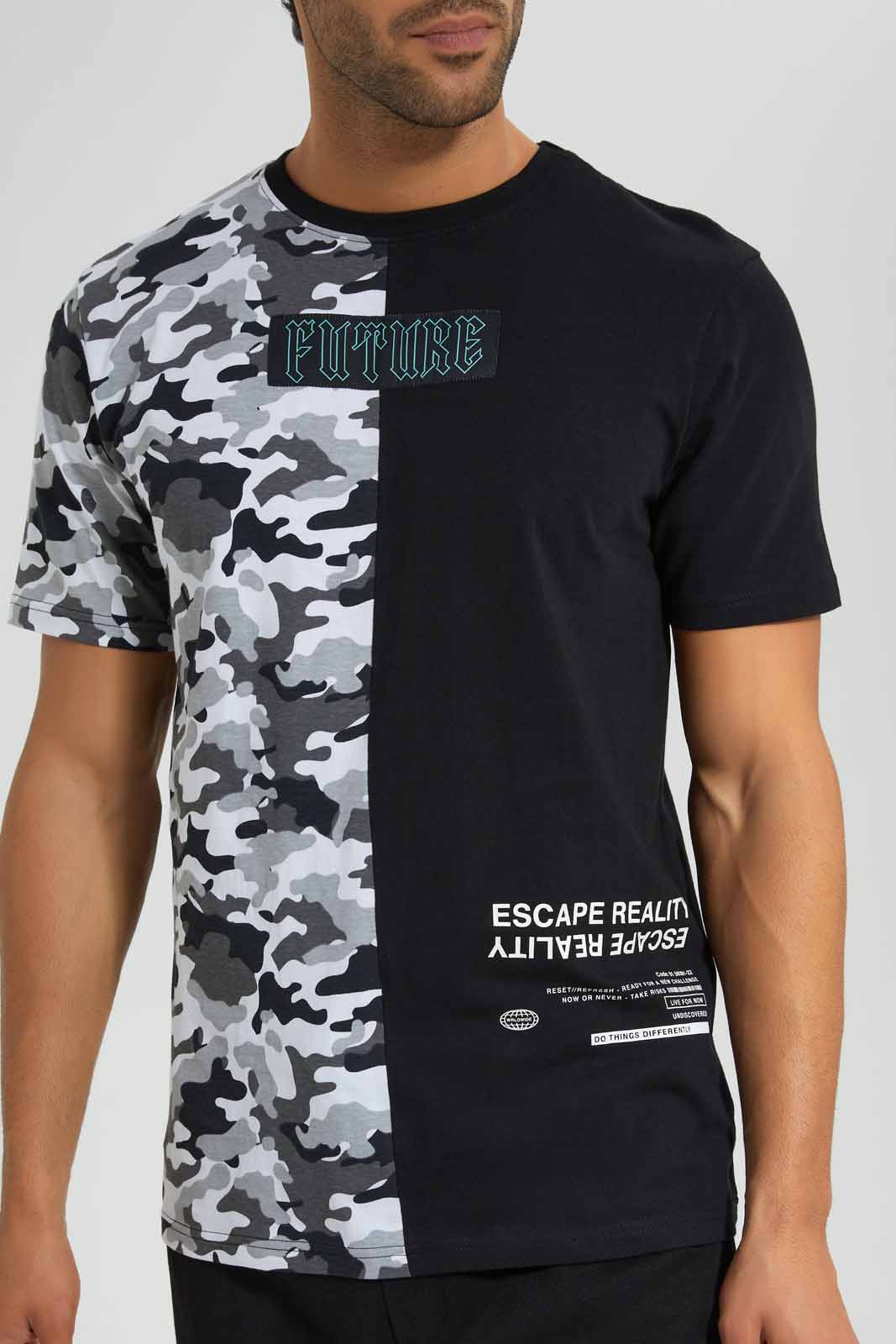 Redtag-Black-Cut-And-Sew-T-Shirts-Category:T-Shirts,-Colour:Black,-Deals:New-In,-Filter:Men's-Clothing,-Men-T-Shirts,-New-In-Men-APL,-Non-Sale,-Section:Men,-W22O-Men's-