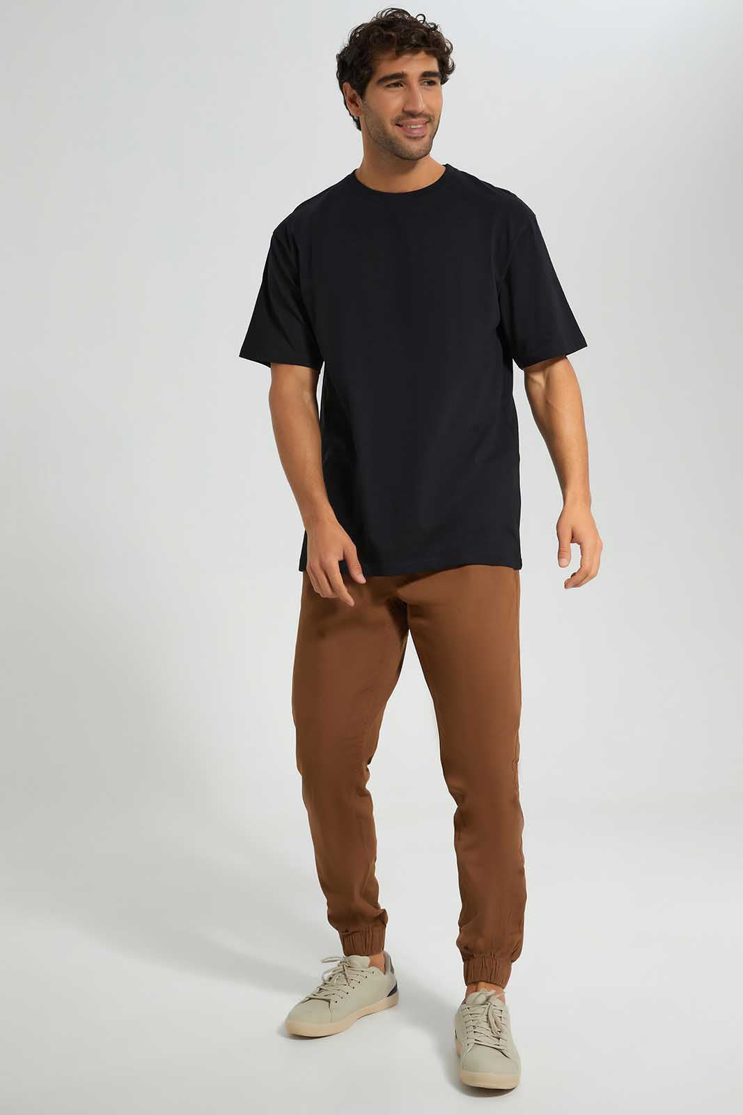 Redtag-Black-Oversized-Tee-Category:T-Shirts,-Colour:Black,-Deals:New-In,-Filter:Men's-Clothing,-KSH,-Men-T-Shirts,-New-In-Men-APL,-Non-Sale,-Section:Men,-W22O-Men's-