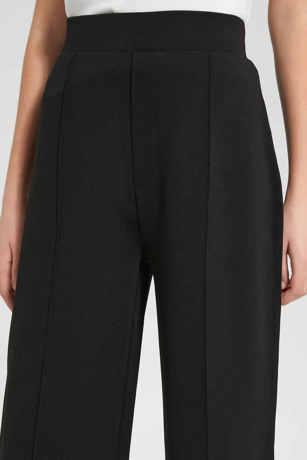 Redtag-Black-Twill-Wideleg-Trouser-Category:Trousers,-Colour:Black,-Deals:New-In,-Filter:Senior-Girls-(9-to-14-Yrs),-GSR-Trousers,-New-In-GSR-APL,-Non-Sale,-Section:Girls-(0-to-14Yrs),-W22O-Senior-Girls-9 to 14 Years