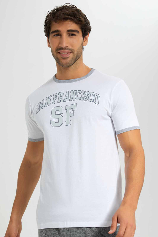 Redtag-White-Ringer-T-Shirt-Category:T-Shirts,-Colour:White,-Deals:New-In,-Filter:Men's-Clothing,-Men-T-Shirts,-New-In-Men-APL,-Non-Sale,-Section:Men,-TBL,-W22O-Men's-