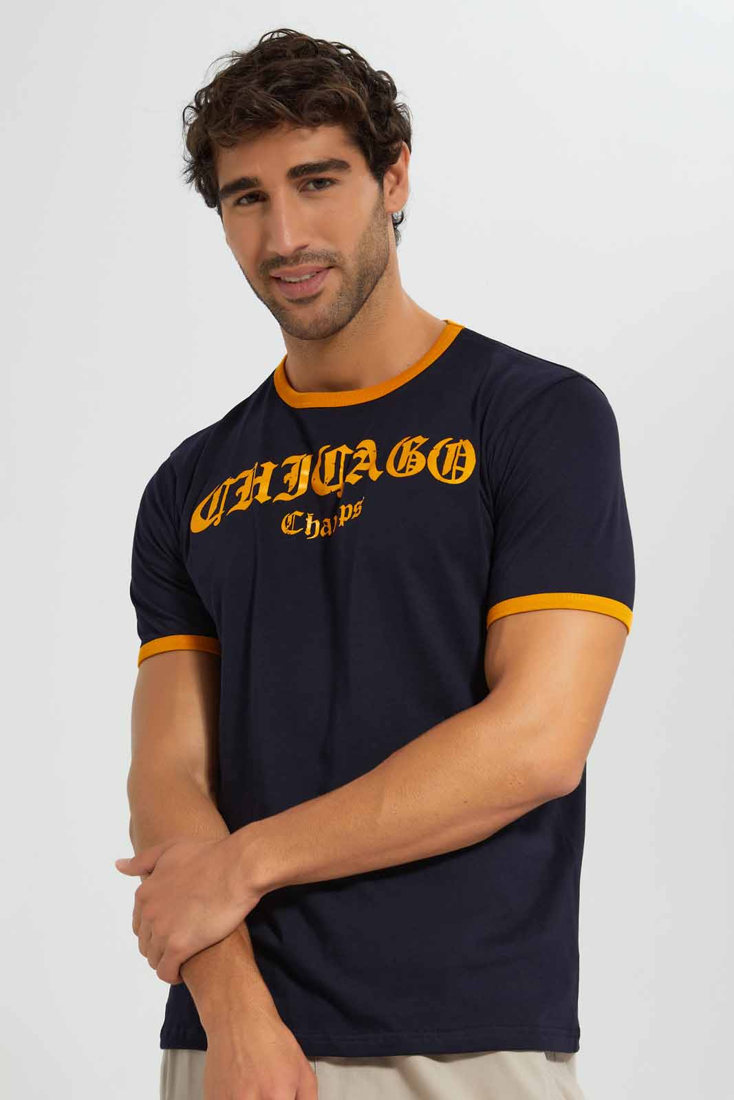 Redtag-Navy-Ringer-T-Shirt-Category:T-Shirts,-Colour:Navy,-Deals:New-In,-Filter:Men's-Clothing,-Men-T-Shirts,-New-In-Men-APL,-Non-Sale,-Section:Men,-TBL,-W22O-Men's-