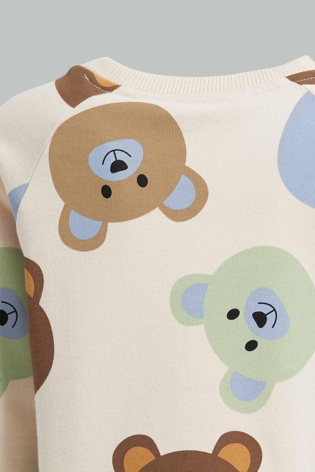 Redtag-Ecru-Printed-Salaed-Top-And-Bottom-Terry-Jog-Set-Category:Jog-Sets,-Colour:Ecru,-Deals:New-In,-Filter:Infant-Boys-(3-to-24-Mths),-INB-Jog-Sets,-New-In-INB-APL,-Non-Sale,-Section:Boys-(0-to-14Yrs),-W22A-Infant-Boys-3 to 24 Months