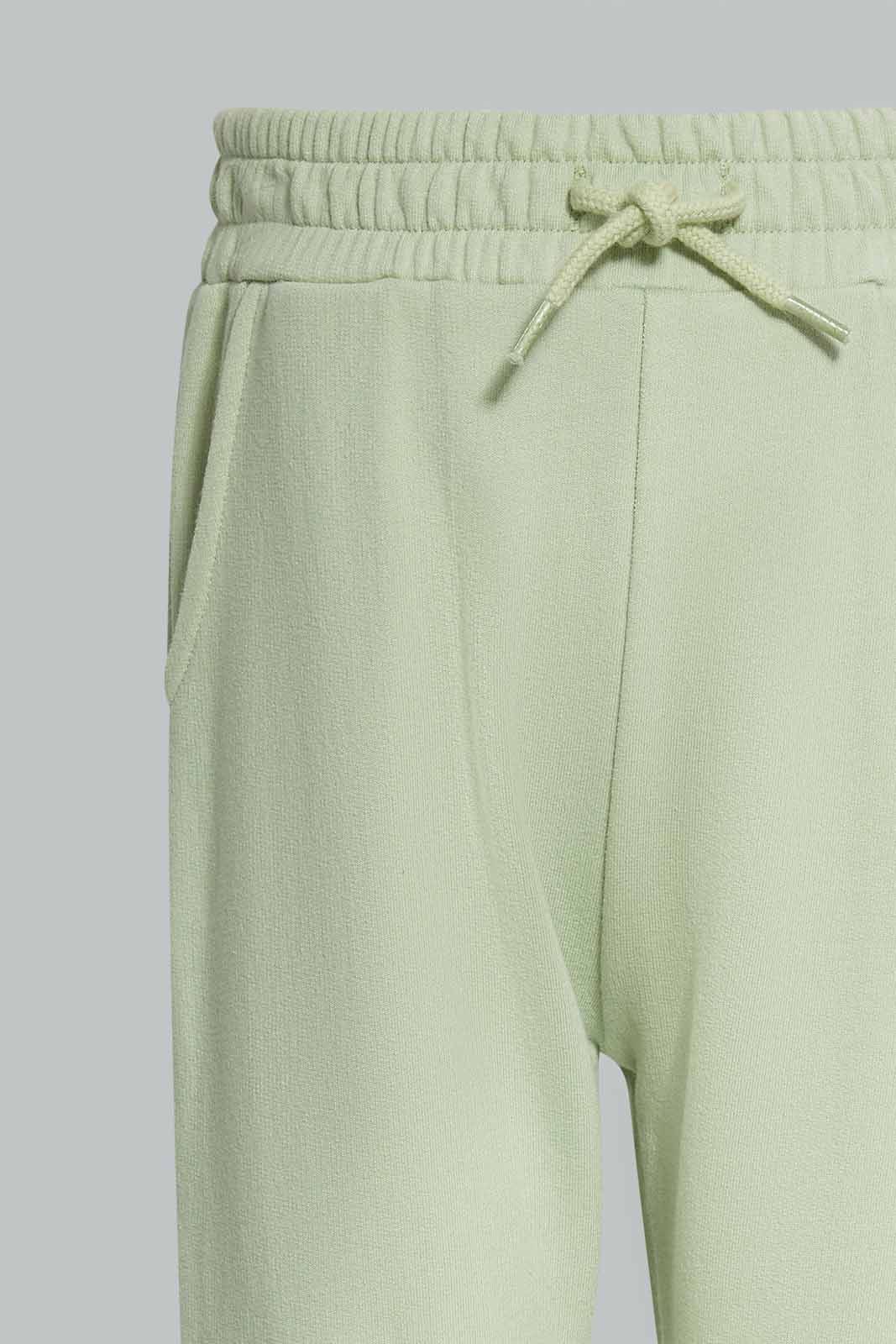 Redtag-Green-Waffle-Crew-Top-And-Bottom-Terry-Jog-Set-Category:Jog-Sets,-Colour:Green,-Deals:New-In,-Filter:Infant-Boys-(3-to-24-Mths),-INB-Jog-Sets,-New-In-INB-APL,-Non-Sale,-Section:Boys-(0-to-14Yrs),-W22A-Infant-Boys-3 to 24 Months
