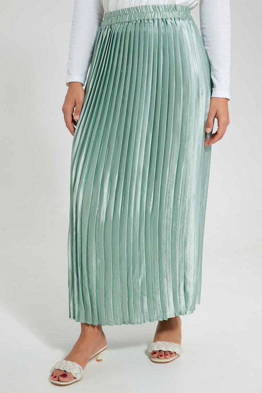 Redtag-Mint-Pleated-Skirt-Category:Skirts,-Colour:Mint,-Deals:New-In,-Filter:Women's-Clothing,-LMC,-New-In-Women-APL,-Non-Sale,-Section:Women,-W22O,-Women-Skirts--