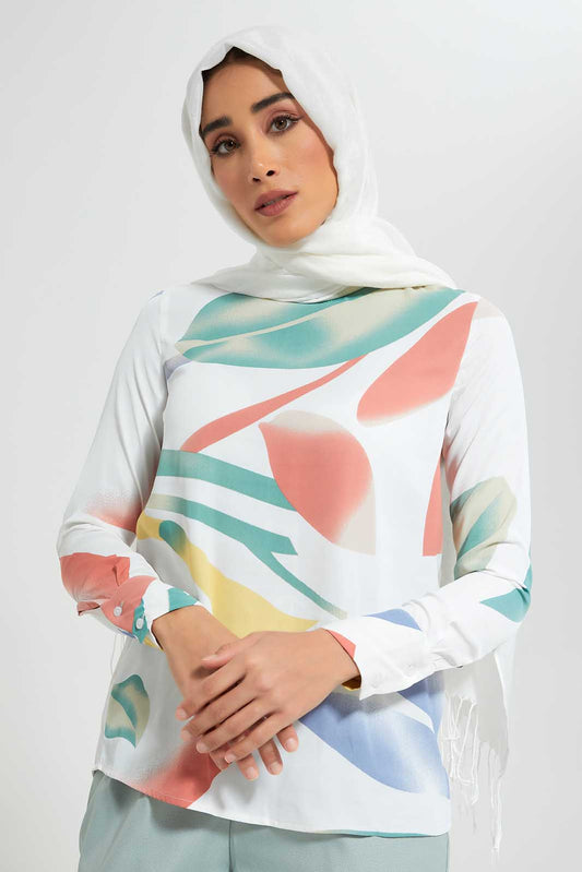 Redtag-Assorted-Marble-Printed-Satin-Blouse-Category:Blouses,-Colour:Assorted,-Deals:New-In,-Filter:Women's-Clothing,-LMC,-New-In-Women-APL,-Non-Sale,-Section:Women,-W22O,-Women-Blouses--