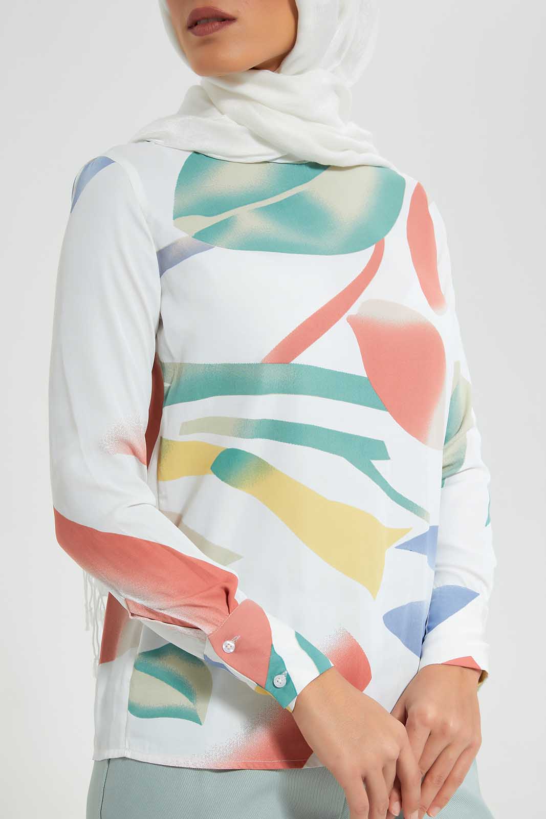Redtag-Assorted-Marble-Printed-Satin-Blouse-Category:Blouses,-Colour:Assorted,-Deals:New-In,-Filter:Women's-Clothing,-LMC,-New-In-Women-APL,-Non-Sale,-Section:Women,-W22O,-Women-Blouses--