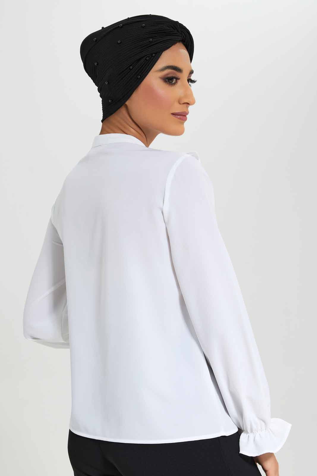 Redtag-White-Pleated-Yoke-Detail-Buttoned-Shirt-Category:Blouses,-Colour:White,-Deals:2-For-90,-Deals:New-In,-Filter:Women's-Clothing,-LMC,-New-In-Women-APL,-Section:Women,-W22A,-Women-Blouses--