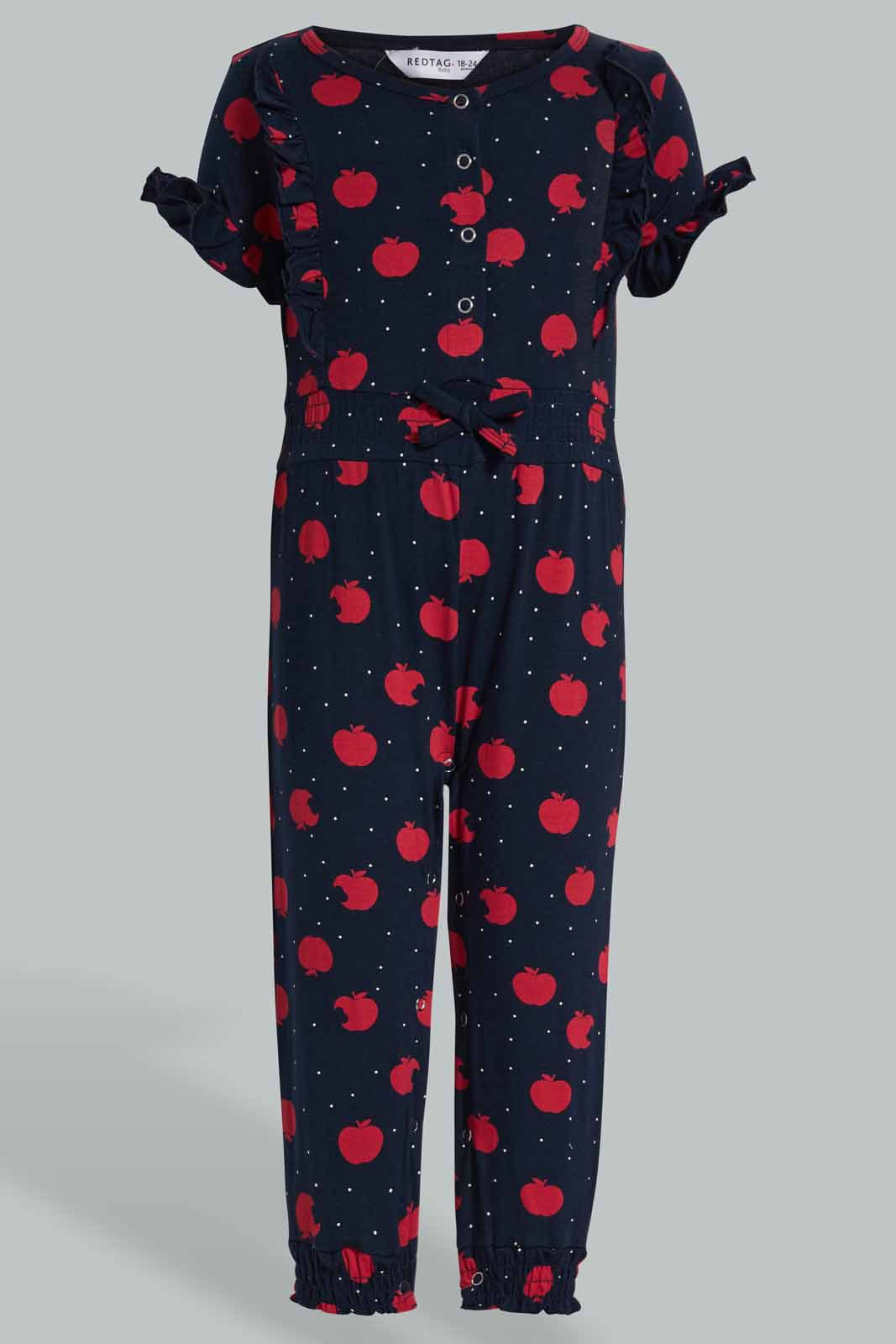 Redtag-Navy-Heart-Printed-Jumpsuits-Category:Jumpsuits,-Colour:Navy,-Deals:New-In,-Filter:Infant-Girls-(3-to-24-Mths),-ING-Jumpsuits,-New-In-ING-APL,-Non-Sale,-Section:Girls-(0-to-14Yrs),-W22O-Infant-Girls-3 to 24 Months