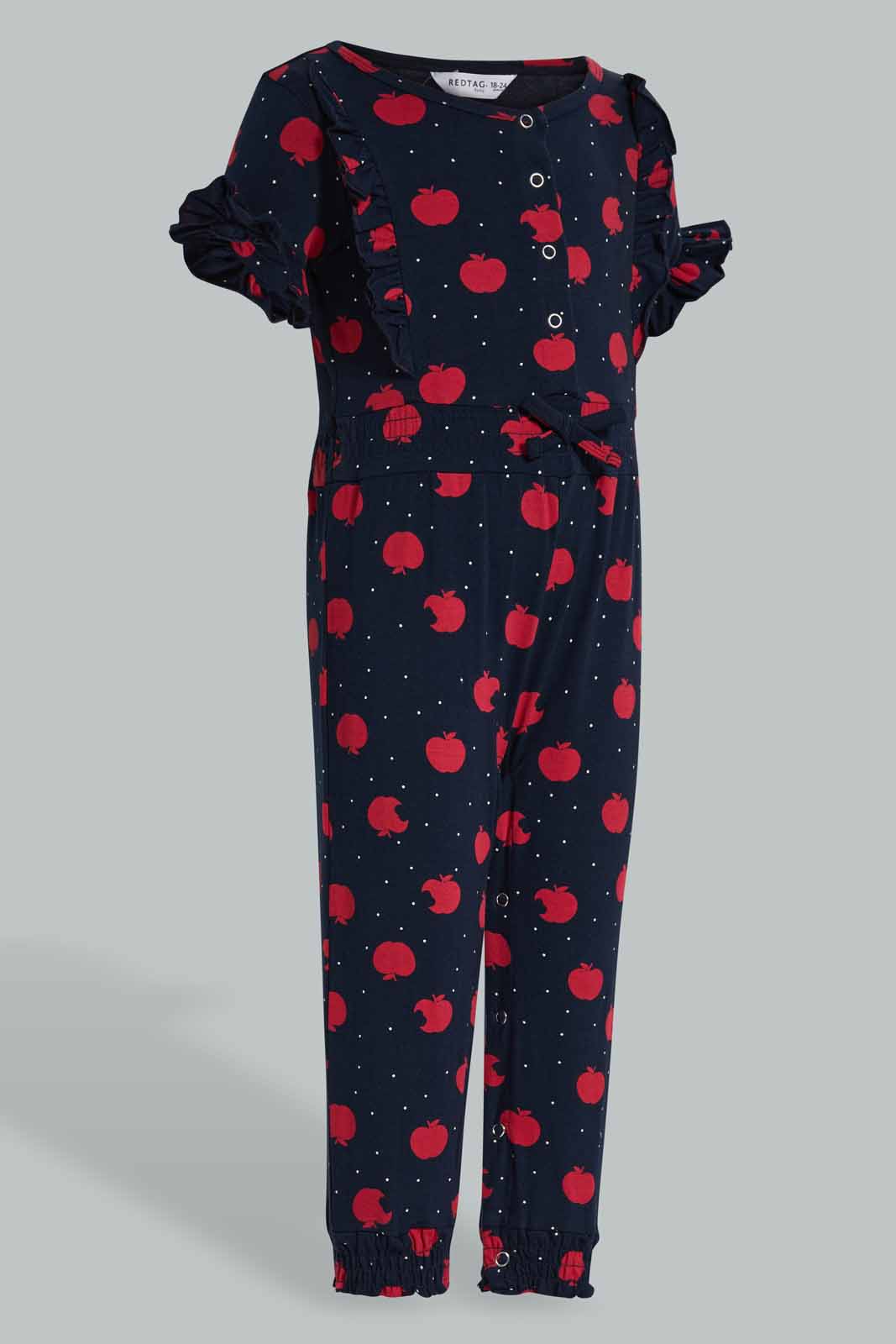 Redtag-Navy-Heart-Printed-Jumpsuits-Category:Jumpsuits,-Colour:Navy,-Deals:New-In,-Filter:Infant-Girls-(3-to-24-Mths),-ING-Jumpsuits,-New-In-ING-APL,-Non-Sale,-Section:Girls-(0-to-14Yrs),-W22O-Infant-Girls-3 to 24 Months