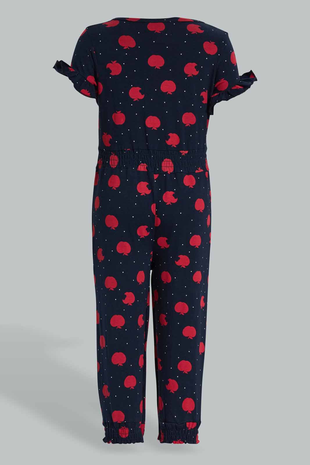 Redtag-Navy-Heart-Printed-Jumpsuits-Category:Jumpsuits,-Colour:Navy,-Deals:New-In,-Filter:Infant-Girls-(3-to-24-Mths),-ING-Jumpsuits,-New-In-ING-APL,-Non-Sale,-Section:Girls-(0-to-14Yrs),-W22O-Infant-Girls-3 to 24 Months