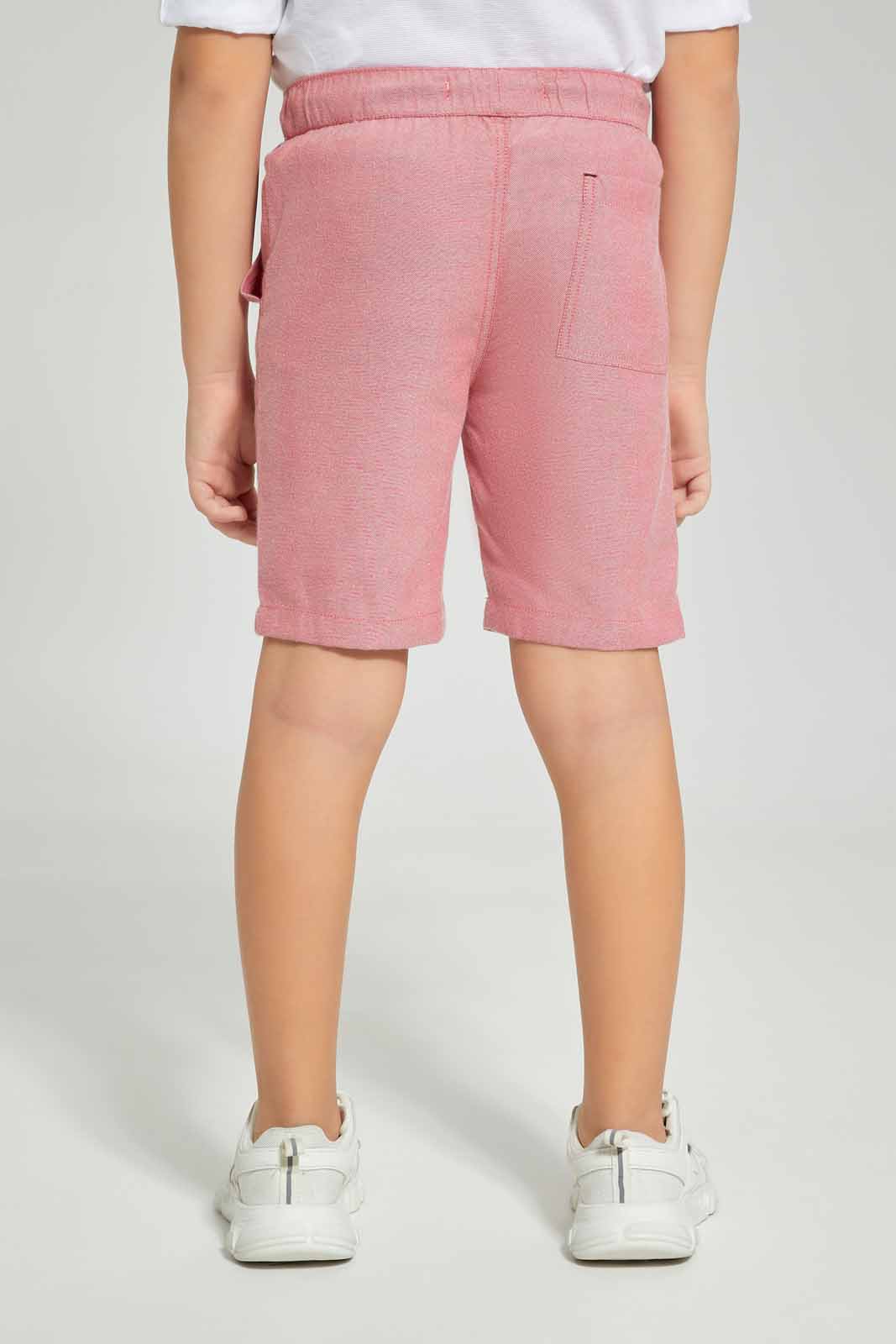 Redtag-Red-Pullon-Shorts-BOY-Shorts,-Category:Shorts,-Colour:Red,-Deals:New-In,-Dept:Boys,-Filter:Boys-(2-to-8-Yrs),-New-In-BOY-APL,-Non-Sale,-Section:Boys-(0-to-14Yrs),-TBL,-W22O-Boys-2 to 8 Years