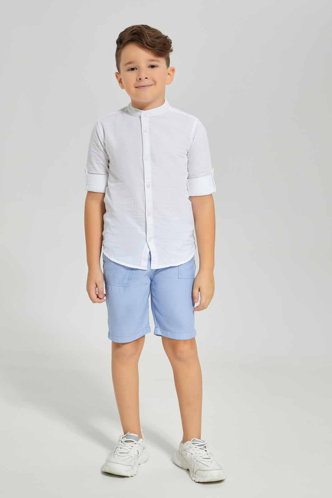 Redtag-Blue-Pullon-Shorts-BOY-Shorts,-Category:Shorts,-Colour:Blue,-Deals:New-In,-Dept:Boys,-Filter:Boys-(2-to-8-Yrs),-New-In-BOY-APL,-Non-Sale,-Section:Boys-(0-to-14Yrs),-TBL,-W22O-Boys-2 to 8 Years
